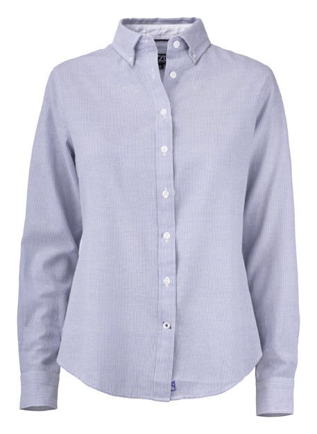 Belfair Oxford Shirt Ladies French Blue/White Stripe