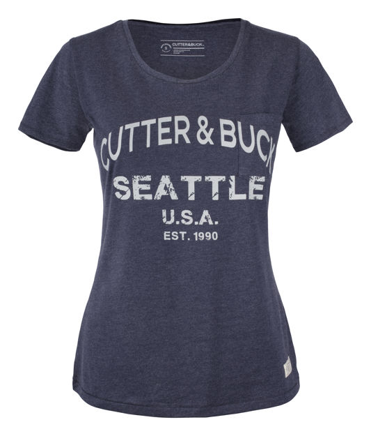 Pacific City Tee Ladies Denim Blue
