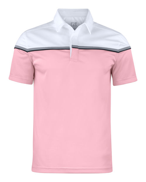Seabeck Polo Men`s Pink Mist w/White yoke