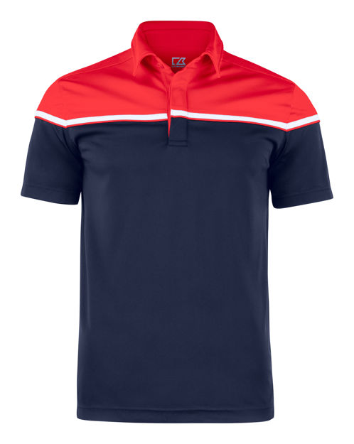 Seabeck Polo Men`s Dark Navy w/Red yoke