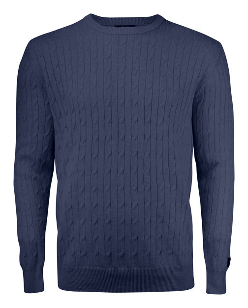 Blakely Knitted Sweater Men Navy Melange