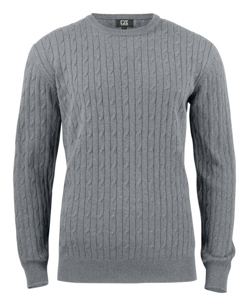 Blakely Knitted Sweater Men Grey Melange