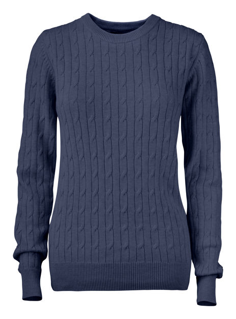 Blakely Knitted Sweater Ladies Navy Melange