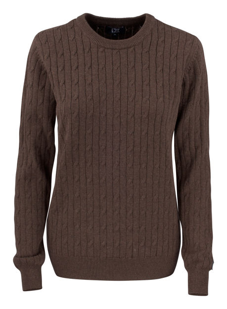 Blakely Knitted Sweater Ladies Brown Melange