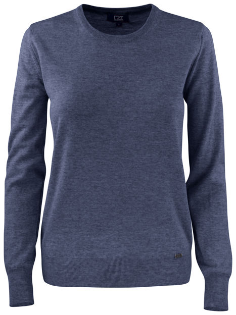 Kennewick Crewneck Ladies Sea Blue Melange