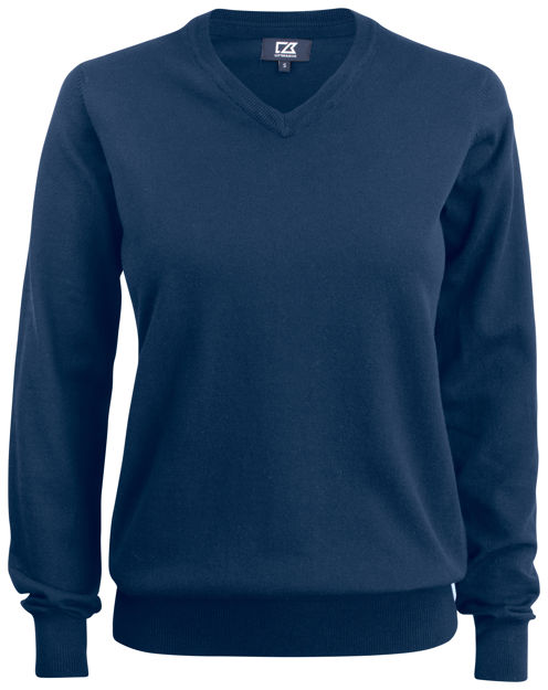 Oakville V-neck Ladies Dark Navy