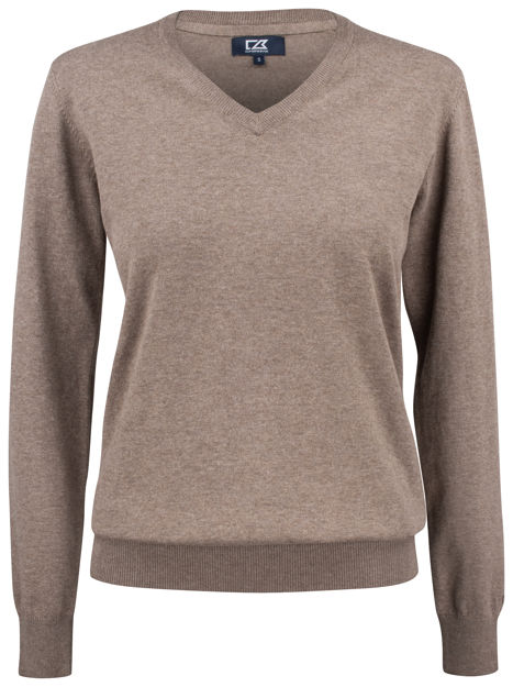 Oakville V-neck Ladies Nougat Melange