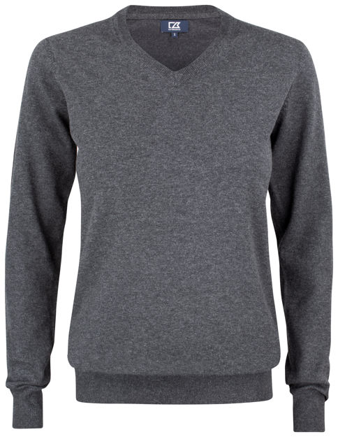 Oakville V-neck Ladies Antracite Melange