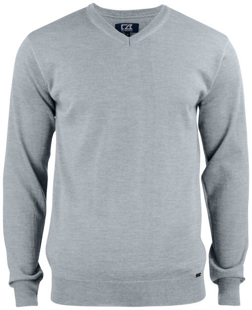 Everett V-Neck Grey Melange
