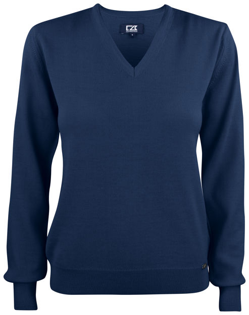 Everett V-Neck Ladies Dark Navy