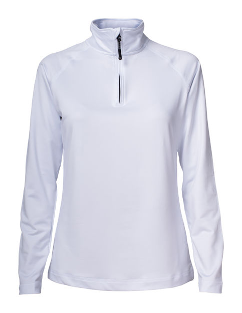 Coos Bay Half Zip Ladies White