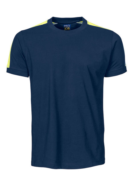 2019 t-shirt s/s navy/yellow