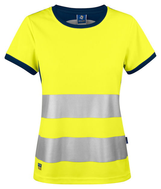 6012 t-shirt hi viz women yellow