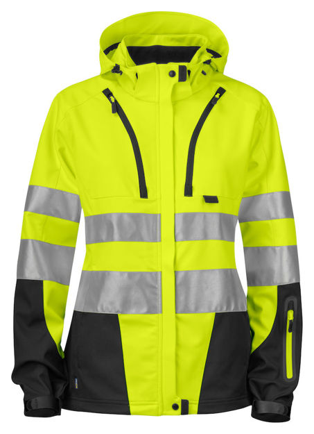 6423 3 layer jacket hv yellow/black