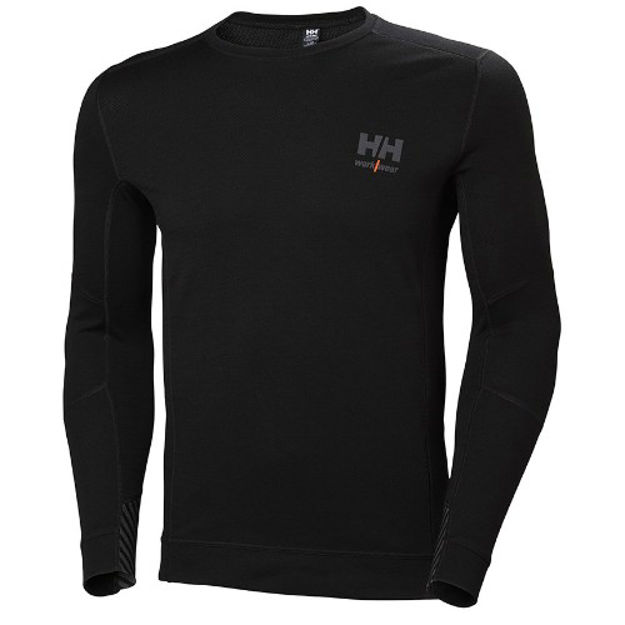 HH LIFA MERINO CREWNECK  BLACK