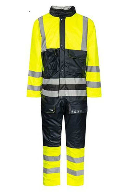 Brannhemmende Hi-Viz vinterkjeledress GUL