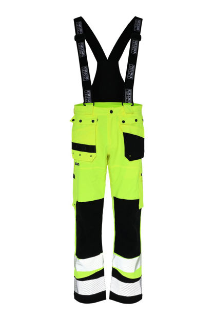 STRETCH SKALLBUKSE HI-VIS GUL/SORT