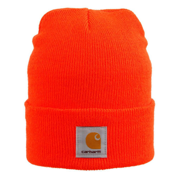 Knit Cuffed Beanie Brite Orange