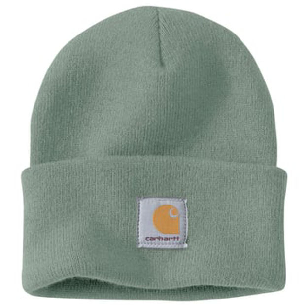 Knit Cuffed Beanie Light Green