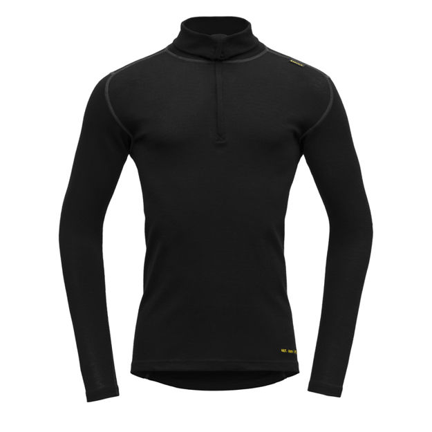 Devold Safe Polo Zip-Neck Wool  FR, (950) Gr/Black