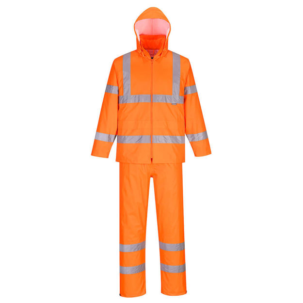 Hi-Vis Packaway Regnsdress Oransje