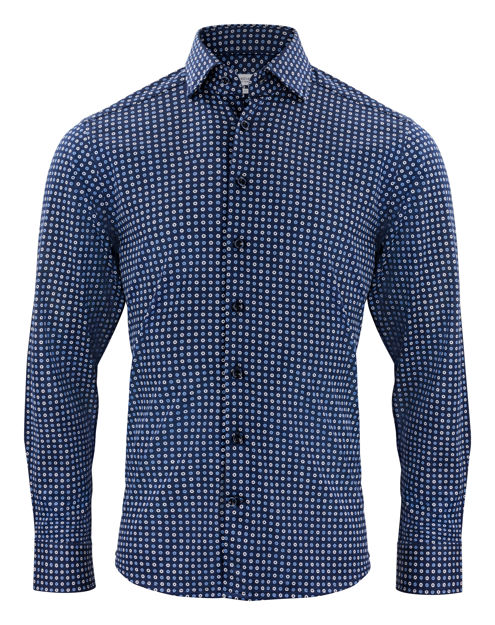 JH&F Indigo Bow 131 Slim Fit Blue print
