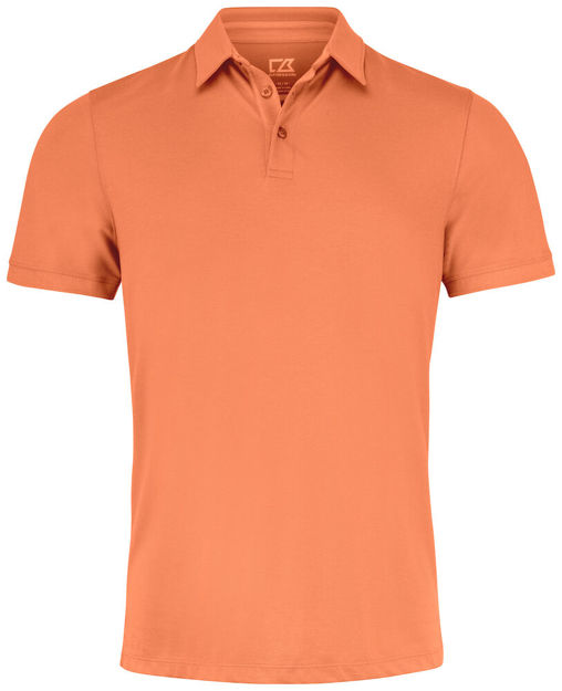 Oceanside Stretch Polo Men Peach