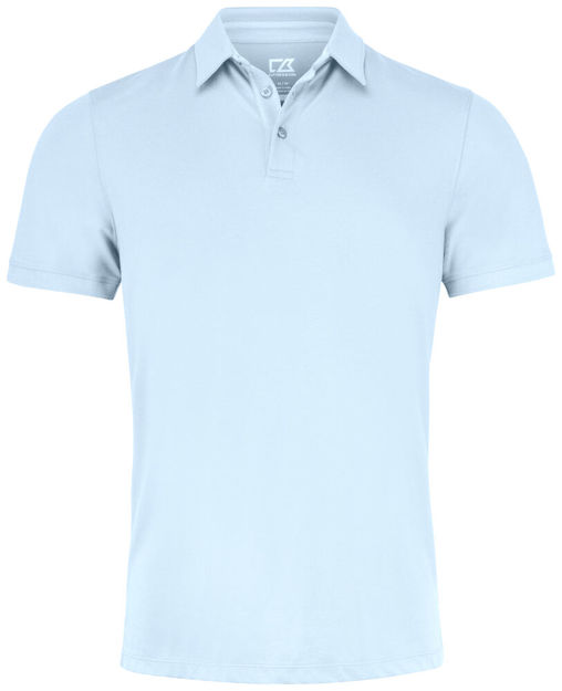 Oceanside Stretch Polo Men Heaven Blue