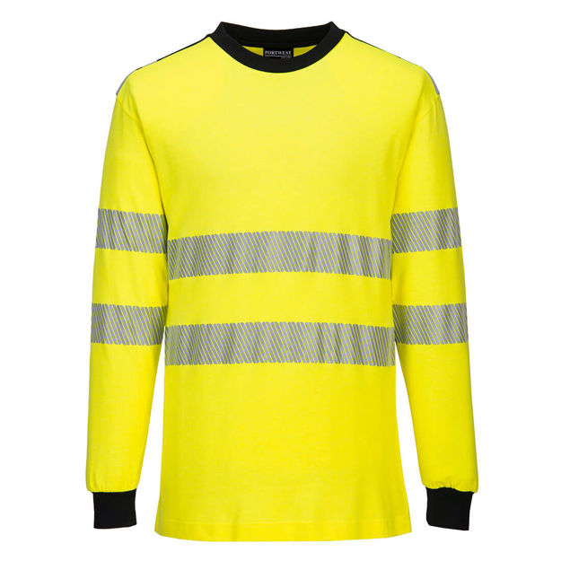 PW3 FR Hi-Vis T-skjorte Gul/Sort