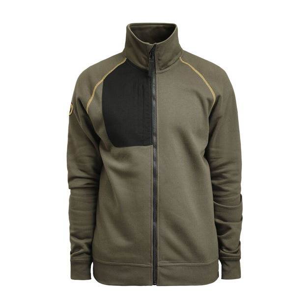 Sweatshirt Full-zip Olive Green