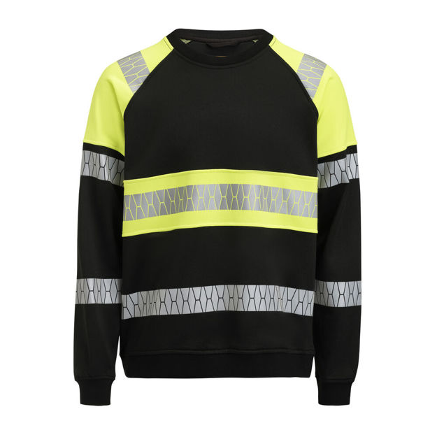 5224 Sweatshirt Varsel Black/Yellow