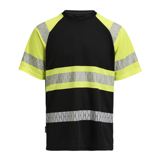 5226 T-shirt Varsel black/yellow