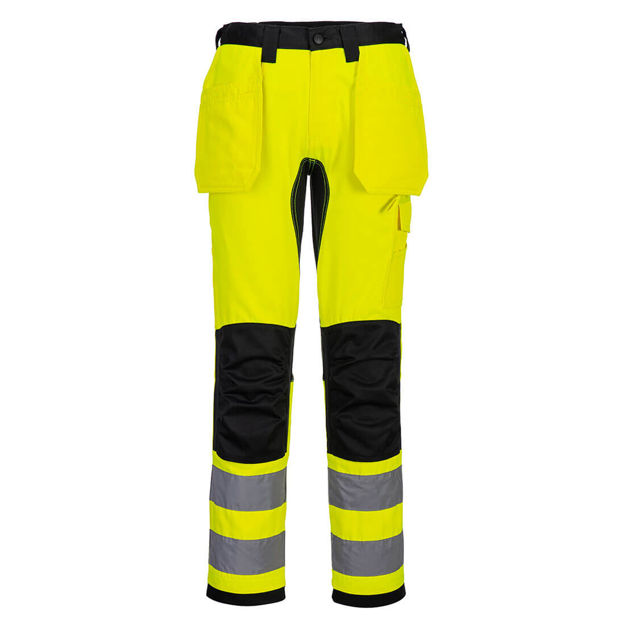 WX2 Hi-Vis Håndverksbukse Gul/Sort