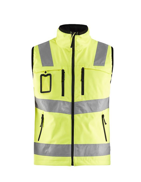 3049 Vest varsel softshell Gul